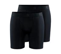 Craft Calzoncillos en paquete de 2 Core Dry Boxer 6-Inch negro L