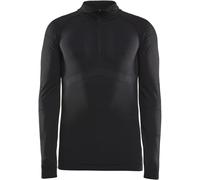 Craft - Ropa interior térmica - Active Intensity Zip M Noir-Asphalt - Talla S - Negro Negro S