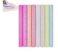 Craft Sequins Sheets, A4 Glitter Beaded Sequins Pack, Fabric Decoration Set, Multi Color Craft Embellishment Panels, Diy Sewing Applique Material Kit, for Scrapbooking Costume Art Classroom