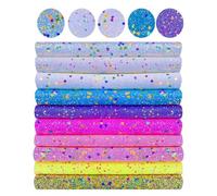 Craft Sequins Sheets, A4 Glitter Beaded Sequins Pack, Fabric Decoration Set, Multi Color Craft Embellishment Panels, Diy Sewing Applique Material Kit, for Scrapbooking Costume Art Classroom