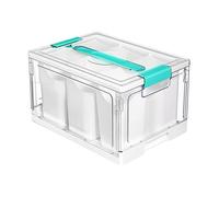 Craft Storage - 24 Qt Art Supply Case With Removable Trays And Dividers
