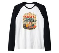 Craft Table Morning Costura Hilo Hobby Camiseta Manga Raglan