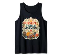 Craft Table Morning Costura Hilo Hobby Camiseta sin Mangas