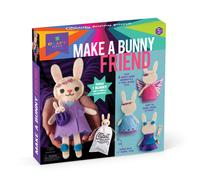 Craft-tastic - Kit de manualidades para hacer un amigo conejito - Aprende a hacer 1 peluche fαcil de coser con ropa y accesorios