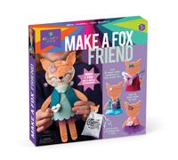 Craft-tastic - Kit de manualidades para hacer un amigo zorro - Aprende a hacer 1 peluche fcil de coser con ropa y accesorios