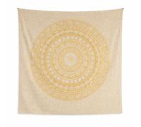 Craft Trade Mandala Amarillo Tapiz de Pared Indio Paño de Pared Tapestry Bohemia Colgante de Pared Tapices para Hogar Sala de Estar y Dormitorio- 213 x 228 cm