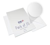 Craft UK 2251 C5 - Tarjeta de lino y sobre, color blanco