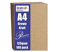 Craft UK 2343 A4 Papel Kraft reciclado - Marrón 100 hojas