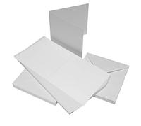 Craft UK 289 - Tarjetas y sobres (12,7 x 17,8 cm, 50 unidades), color blanco