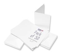 Craft UK 289 - Tarjetas y sobres (12,7 x 17,8 cm, 50 unidades), color blanco