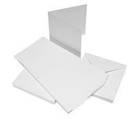 Craft UK 599, 50 Tarjetas Blancas y Sobres 6 x 6, Tarjeta, 60 x 91 x 3,81 cm