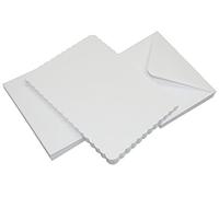 Craft UK Limited Craftsuk Card & Envelopes, Cartón, Blanco, 182 x 274 x 0.64 cm
