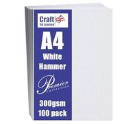 Craft UK Pr 00121 Tarjeta de Martillo de Inspiración boda, tamaño, 300 g/m², A4, 100 unidades, color blanco