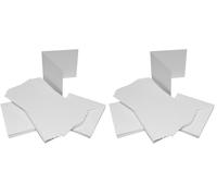 Craft UK W101 - Tarjeta martillada (50 unidades, 6 x 6 pulgadas), color blanco (Paquete de 2)