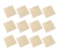Craft Wood Board,Crafting Square Blanks - 12 Thin Rectangle Board Basswood Blanks, Supplies for Architectural Models, House Aircraft Ship Boat