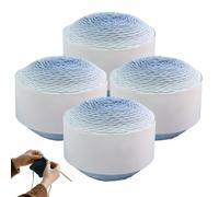 Craft Yarn Set - Multicolor Blended Crochet Fibers, Gradient Handmade Yarn Bundle, Artistic Stitching Design Aid, Ideal for Sewing Artisans Scarf Making DIY Creative Tasks