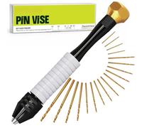 CRAFT911 Taladro de mano para joyas con microtaladros (0,- 2,5 mm) para hacer joyas, resina, madera, plástico, miniatura, perlas, arcilla, etc.