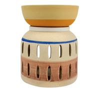 CraftAroma - Quemador de Perfume de Vaso - Serie Creativity - Aromaterapia Easy - Pintado a Mano - Objeto DIY Creativo lúdico - Interior recreativo perfumado - Quemador Fondant - 100 ml - H 12 cm -