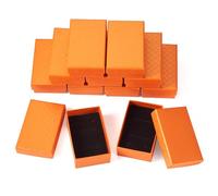 Craftdady 12 cajas de regalo para joyas, cajas de cartón de 8 x 5 cm, caja de almacenamiento para joyas, pulseras, pendientes, collares, para Navidad, Día de la Madre, Día de San Valentín, color