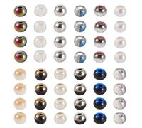 Craftdady 120 g de cuentas de semillas de vidrio 6/0, cuentas redondas lisas de 4 mm, espaciadoras mini a granel, color blanco y gris para manualidades de joyería, aretes, pulseras, collares, agujero