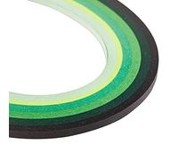 Craftdady 1200 tiras de papel de filigrana de 390 x 3 mm, color verde gradual para manualidades, decoración de fiestas