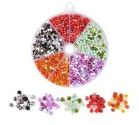 Craftdady 150g Cuentas de semillas de vidrio 5 colores 4mm Separadores de cuentas de vidrio checo Pony mezclados para hacer pulseras de cuentas DIY Collares Joyería DIY Correas para teléfono