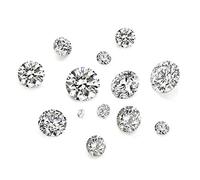 Craftdady 50 cabujones facetados transparentes con circonitas cúbicas de 5 tamaños diferentes para pendientes, pulseras, colgantes, joyas, manualidades