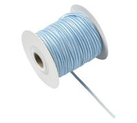 Craftdady 50 yardas de cinta de terciopelo azul 3-4mm Cintas de terciopelo finas Cintas de tela de una cara para envolver regalos Costura de arcos Bodas Ramos navideños Decoración navideña