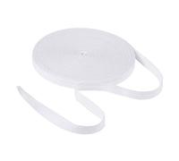 Craftdady Cinta de sarga de algodón blanco de 45 metros de 20 mm de ancho, cinta de espiga natural para manualidades de bricolaje, envoltura de regalo, decoración del hogar, costura