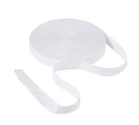 Craftdady Cinta de sarga de algodón de 45 metros de 25 mm, cinta de encuadernación con patrón de espiga blanca para orejas, manualidades para envolver regalos decoración del hogar