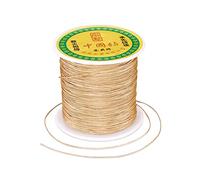 Craftdady Cuerda de nailon trenzado de 0,5 mm para hacer pulseras, collares, joyas, 150 yardas