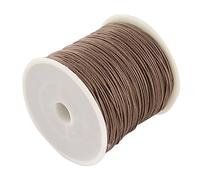 Craftdady Cuerda trenzada de nailon de 0,8 mm, 100 yardas, cuerda de macramé para hacer pulseras, collares, joyas, color camello