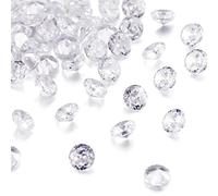 Craftdady - Juego de 50 cabujones facetados de circonita cúbica transparente de 2,5 mm para pendientes, pulseras, colgantes, joyas, manualidades