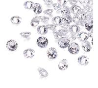 Craftdady - Juego de 50 cabujones facetados de circonita cúbica transparente de 4 mm para pendientes, pulseras, colgantes, joyas, manualidades
