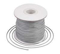 Craftdady Rollo de 77.7 metros (85 yardas) de cordón de poliéster encerado coreano de 1 mm para hacer joyas de disco trenzado Kumihimo, fabricación de nudos, color gris claro