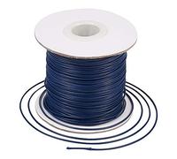 Craftdady Rollo de 85 yardas de cordón de poliéster encerado coreano de 1 mm para hacer joyas de disco trenzado Kumihimo, fabricación de nudos, Azul Prusiano