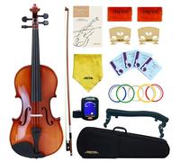 Crafteem Violín de madera maciza de abeto y arce para principiantes, niños y adultos. Crea tu sonido perfecto y comienza tu viaje musical con confianza. (1/4, antiguo)