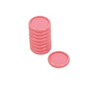 Craftelier - Anillas de Disco de Plástico S para Encuadernación de Planners, Agendas, Cuadernos o Álbumes | Ideal para Scrapbooking y Manualidades | Paquete de 9 uds de 25 mm Diámetro - Color Rosa