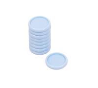 Craftelier - Anillas de Disco de Plástico S para Encuadernación de Planners, Cuadernos o Álbumes | Ideal para Scrapbooking y Manualidades | Paquete de 9 uds de 25 mm Diámetro - Color Azul Bebé