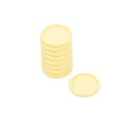 Craftelier - Anillas de Disco de Plástico S para Encuadernación de Planners, Cuadernos o Álbumes | Ideal para Scrapbooking y Manualidades | Paquete de 9 uds de 25 mm Diámetro - Color Amarillo Pastel