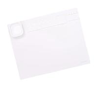 Craftelier - Base de Silicona para Utilizar como Superficie de Trabajo en Proyectos de Mixed Media | Resistente al Calor y Fácil de Limpiar | Tamaño 48,26 x 30,48 cm (19" x 12") - Color Blanco Mate