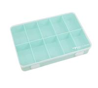 Craftelier - Caja de Organización con 10 Compartimentos para Materiales de Scrapbooking y Manualidades | Dimensiones 26,5 x 17,8 x 4,2 cm (10.4" x 7" x 1.65") - Color Turquesa