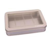 Craftelier - Caja para 12 Mini Tintas de 1" x 1" (2,54 X 2,54 cm), Organizador de Almohadillas de Tinta Portátil con Tapa Transparente y Base Plástica Extraíble, Compatible con Varias Marcas