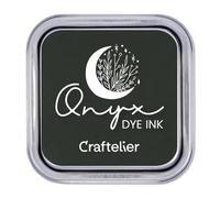 Craftelier - Colección de Tintas con Base al Agua | Caja Metálica con Cierre Fuerte | Sellos Acrílicos o Caucho y Superficies Porosas | 21 Colores (Onyx)