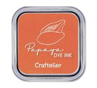 Craftelier - Colección de Tintas con Base al Agua | Caja Metálica con Cierre Fuerte | Sellos Acrílicos o Caucho y Superficies Porosas | 21 Colores (Papaya)