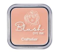 Craftelier - Colección de Tintas con Base al Agua | Caja Metálica con Cierre Fuerte | Sellos Acrílicos o Caucho y Superficies Porosas | 21 Colores (Blush)