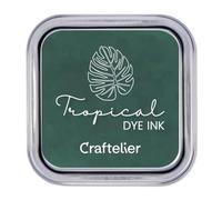 Craftelier - Colección de Tintas con Base al Agua | Caja Metálica con Cierre Fuerte | Sellos Acrílicos o Caucho y Superficies Porosas | 21 Colores (Tropical)