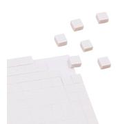 Craftelier - Cuadrados Adhesivos de Foam | Diseñado para Proyectos de Scrapbooking y Manualidades | Incluye 1600 Uds. | 3 Tamaños 1 mm (0.04"), 2 mm (0.08") y 3 mm (0.12") | Color Blanco