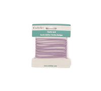 Craftelier - Cuerda de Goma Elástica para Manualidades y Scrapbooking | Fabricada en Látex y Envuelta con Hilo de Poliéster | Diámetro 2,5 mm y Longitud 2 m - Color Lavanda