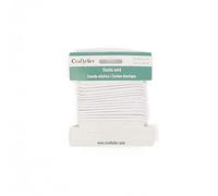 Craftelier - Cuerda de Goma Elástica para Manualidades y Scrapbooking | Fabricada en Látex y Envuelta con Hilo de Poliéster | Diámetro 2,5 mm y Longitud 2 m - Color Blanca